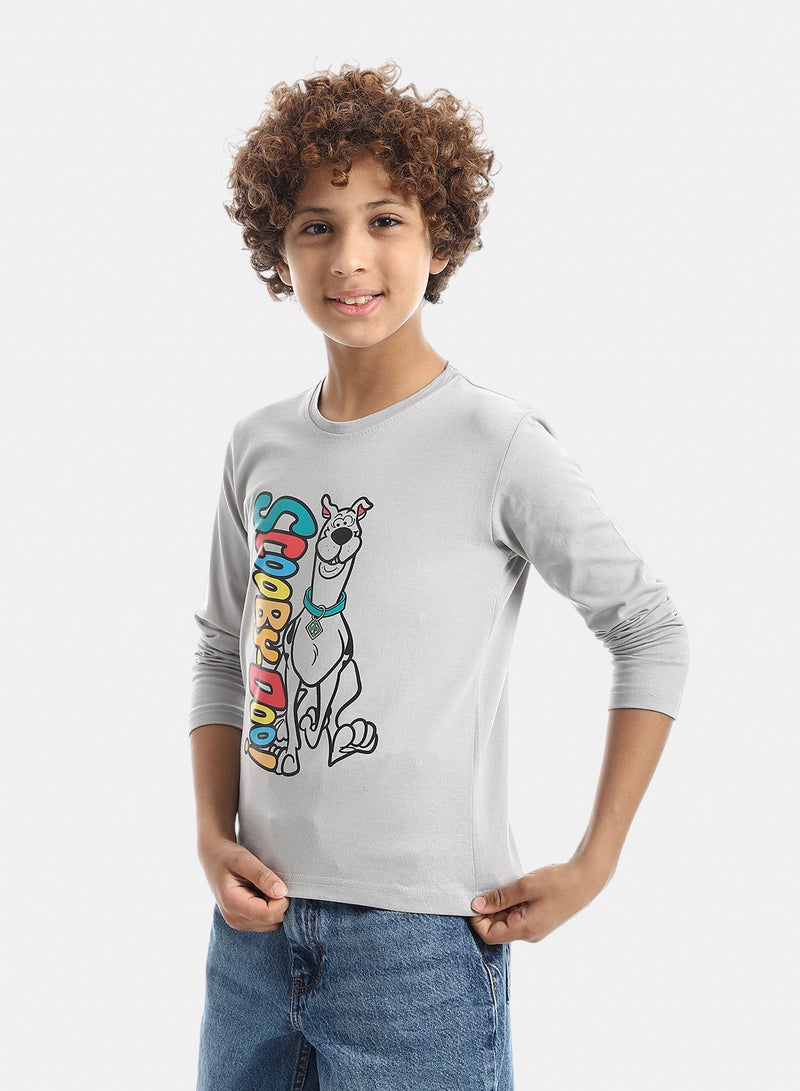 Andora Boys Printed Long-Sleeve Shirt_ Light Grey - Image 2